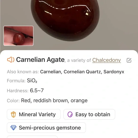 Handcrafted repurpose Florenza fringe pendant black onyx carnelian necklace - Picture 11 of 12